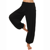Hot Wide Leg Elastic Harem Yoga Pants High Waist Sport Dance Loose Trousers