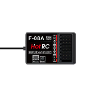 HOTRC F 08A/F 08AT 2.4GHz 8CH PWM Receiver voor DS800 HT 8A CT 8B Radiozender RC Auto Boot Tank Voertuig Modellen