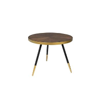 Parya Home   Denise Bijzettafel   walnootfineer   61 cm