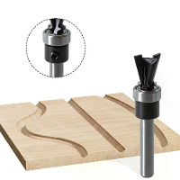 Houtbewerking Freesschacht Carbid Dovetail Frees met Bodemlager Houtbewerking Snijders Houtbewerking Freesset