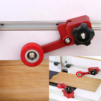 Houtbewerking Multi functionele Veer Loc Board Zaag Tafel Druk Voeder Gids Eenvoudige Lager Rolle Voeder Veilig Duwgeree