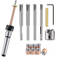 Houtbewerking Pen Mandrel Saver Pen Maakset #2 Morse Tapper Schacht met 7 mm Boor Mill Cutter Hoofd voor Pen Draaiende H