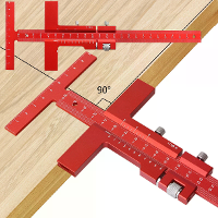 Houtbewerking Scribier Gauge Aluminium Legering Schuifmarkeer Gauge T Square Scribing Meetmarkering Lijngereedschap voor