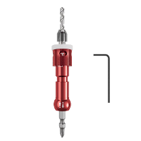 Houtbewerking Stap Boof Beet Countersink Boof met Verstelbare Diepteaanslag 82 Graden Carbide Gepunte met Vervangbare Pi