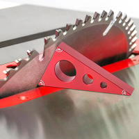 Houtbewerking Zakdoek 30/60/90 Graden Aluminium Legering Gauge Block Houtbewerking Driehoek Liniaal Hoogtemetende Gereed
