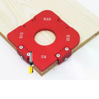 Houtbewerkingsrouter Ronde Hoekstraal Sjabloon Routertafel Hoekstraal Jig Houten Plank Boogsnijden Hulpgereedschap DIY S