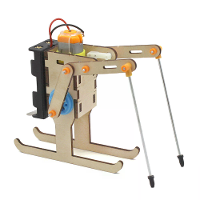 Houten ski robotmodel samenstelling kit DIY kinderwetenschapsexperiment educatief speelgoed student technologie kleine p