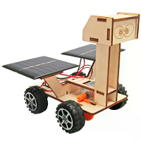Houten zonne energie maanverkenningsrover model bouwset DIY kinderwetenschapsexperiment educatief puzzel speelgoed stude