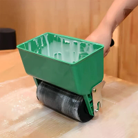 Houtlijmapplicator roller met flow control schakelaar draagbare houten behang karton lijm borstelroller handmatige decor