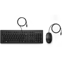 HP 225 muis en toetsenbord met kabel desktopset