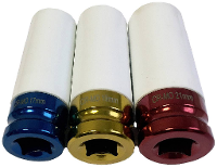 HP Autozubehör HP Alufelgen Schoneinsätze 17 19 21mm 13213 Kunststof huls 17 mm, 19 mm, 21 mm 1/2 (12.5 Mm)