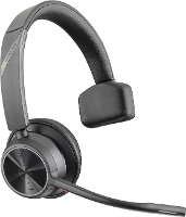 HP Poly VOYAGER 4310 UC On Ear headset Bluetooth Mono Zwart Ruisonderdrukking (microfoon), Noise Cancelling Microfoon uitschakelbaar (mute) Telefoon