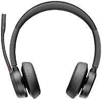 HP Poly Voyager 4320 USB A Headset +BT700 Dongle On Ear headset Bluetooth Stereo Zwart Volumeregeling, Microfoon uitschakelbaar (mute) Computer