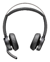 HP Poly Voyager Focus 2 UC On Ear headset Bluetooth, Kabel Stereo Zwart Headset, Incl. Oplaad  en dockingstation