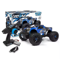 HPI Maverick ATOM 150500 RTR 1/18 2.4G 4WD RC Auto Monster Off Road Truck LED Licht Metalen Tandwielen Differentiëlen El