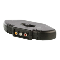 Compacte 3 weg audio/video schakelaar