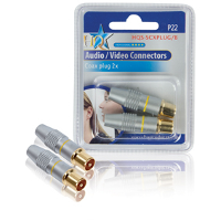 Coax Plug High End 2 Stuks