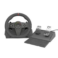HS GT001 270° Spel Racestuur Gaming Simracing Car Pedal Vibration Controller Racing Steering Wheel voor PS4/PS3/Switch/P