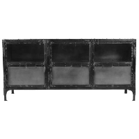 HSM Collection dressoir Brooklyn   zwart   150x40x70 cm   Leen Bakker