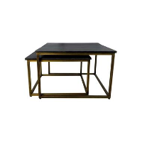 HSM Collection salontafel Finnley (2 stuks)   zwart/goud