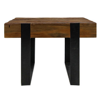 HSM Collection salontafel Norton   naturel/zwart   50x50x35 cm