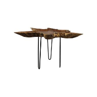 HSM Collection salontafel Orion   naturel/zwart   57x70 80 cm