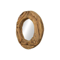 HSM Collection spiegel Niran   naturel   Ø50 cm   Leen Bakker