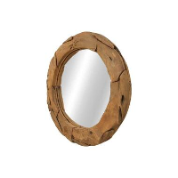 HSM Collection spiegel Niran   naturel   Ø70 cm   Leen Bakker