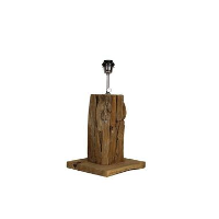 HSM Collection tafellamp Idas vierkant   bruin   50x25x25 cm   Leen Bakker