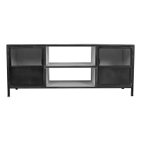 HSM Collection TV dressoir Bronx   grijs/wit   130x45x55 cm   Leen Bakker