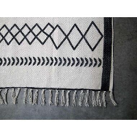 HSM Collection vloerkleed Borris   zwart/wit   180x120 cm   Leen Bakker