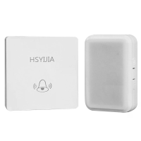HSYIJIA A0828 Zelf aangedreven flitser deurbel 1 knop 1 ontvanger Geen batterij Draadloos RGB Kleurrijke LED 4 Volumes 3