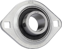 HTB SBPFL 202 Flenslager Plaatstaal Boordiameter 15 mm Gatafstand 63.5 Mm