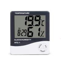 HTC 1 HTC 2 LCD Elektronische Digitale Temperatuurvochtigheidsmeter Thuis Thermometer Hygrometer Binnen Buiten Weerstati