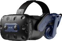 HTC VIVE PRO 2 Full Kit Virtual Reality bril Zwart (mat), Zwart/blauw Incl. Controller, Met headset