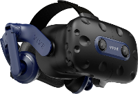HTC Vive Pro 2 Virtual Reality bril Zwart Incl. Bewegingssensoren, Met headset
