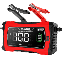 HTRC 10A Auto Motor Acculader 12V 24V Loodzuur Lithium Accu Agm Slimme Reparatielader Digitale LCD Display