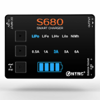 HTRC S680 80W 6A AC naar DC Mini RC LiPo lader voor 1 6s Lipo/LiFe/LiHv/Lilon/1 15S Nimh batterij met 15V6A adapter