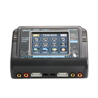 HTRC T240 DUO AC 150W DC 240W 10A Touch Screen Dual Channel Battery Balancerlader Ontlader