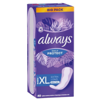 Always Daily Protect XL Extra Long Licht Geparfumeerde Inlegkruisjes   40 stuks