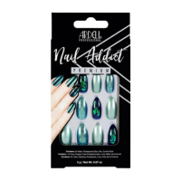 Ardell Nail Addict Groen Glitter Chroom Kunstnagels   24 stuks