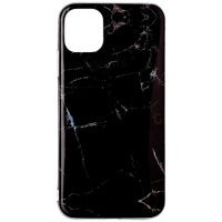 BasicPlus iPhone 12 Mini Cover   Zwart Marmer