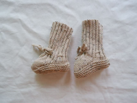 Mini Fashion™   Warm & Stijlvol   Gebreide Babyslofjes Grijs   Zwart / S (0 6 maanden) | Educatief Speelgoed