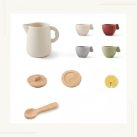Woods – Leuk & Interactief – Houten Theeset voor Kinderen Servies Set (incl. Accessoires) | Educatief Speelgoed