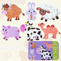 BrainBox – Leren & Spelen – 3D Houten Puzzel Boerderij | Educatief Speelgoed