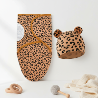 SnuggleBear – Zachte & Warme – Baby Wikkel Deken Luipaard | Educatief Speelgoed