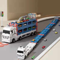 CarHauler – Speels & Avontuurlijk – Autotransporter Speelset met Raceauto’s | Educatief Speelgoed