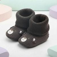 TinyWarm – Zacht & Beschermend – Slofjes voor Baby’s Donkergrijze / 13 (6–12 maanden) | Educatief Speelgoed
