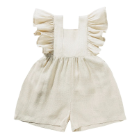 Mini Fashion™   Zomers & Schattig   Kinder Jumpsuit Meisjes Champagne / 80 (9 12 maanden) | Educatief Speelgoed