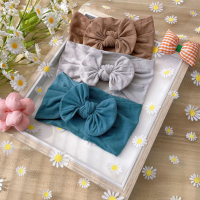 Mini Fashion – Modieus & Zacht – Kinder Strik Haarbanden Oceaanbries (Lichtblauw Blauw Donkerblauw) | Educatief Speelgoed
